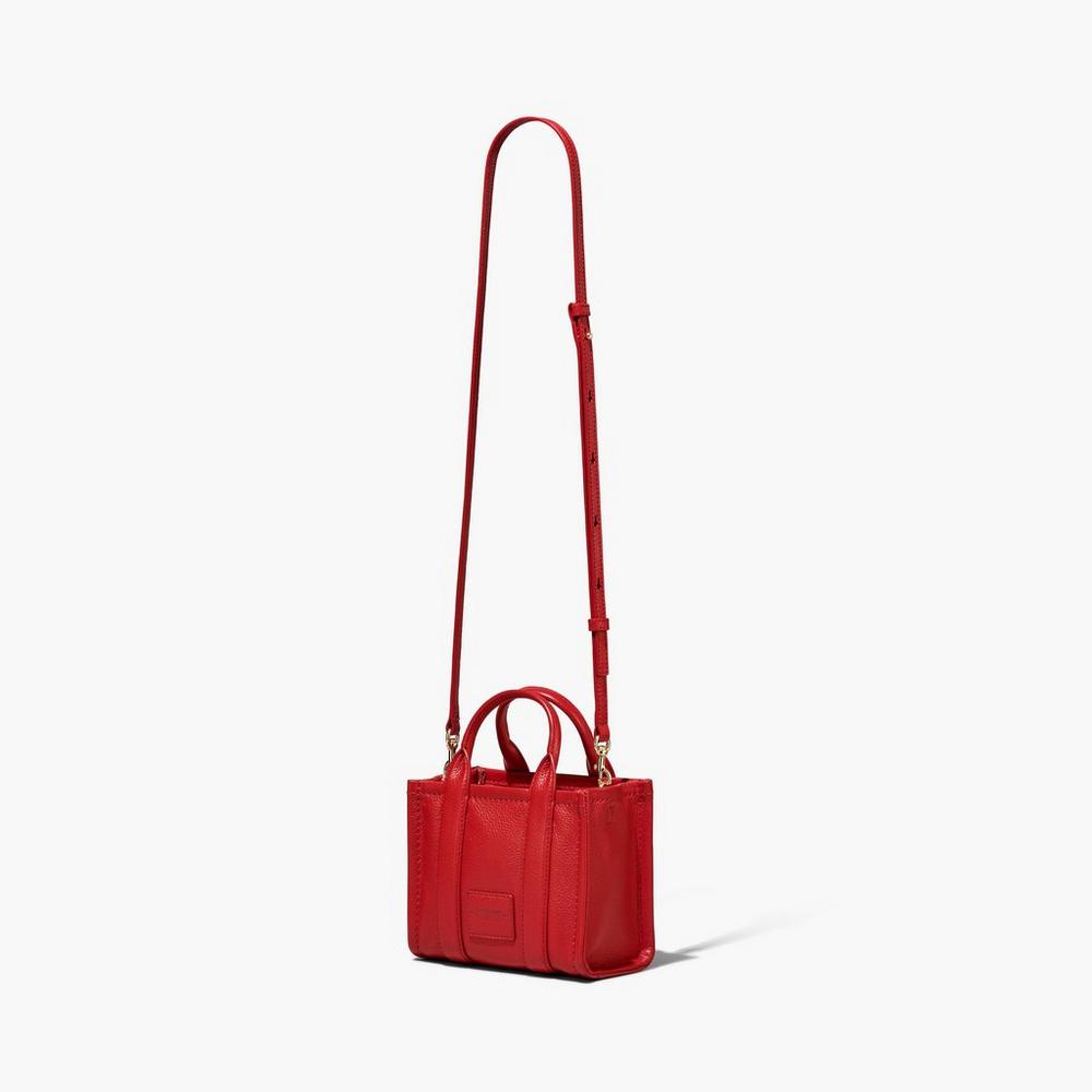 Bolso Tote Marc Jacobs Cuero Micro Mujer Rojos | 59470SMZO