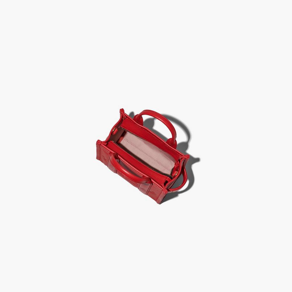 Bolso Tote Marc Jacobs Cuero Micro Mujer Rojos | 59470SMZO