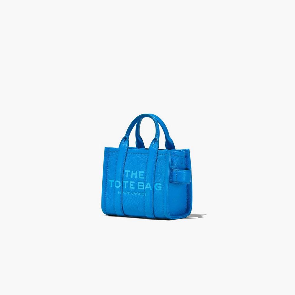 Bolso Tote Marc Jacobs Cuero Micro Mujer Azules | 60412KRDM