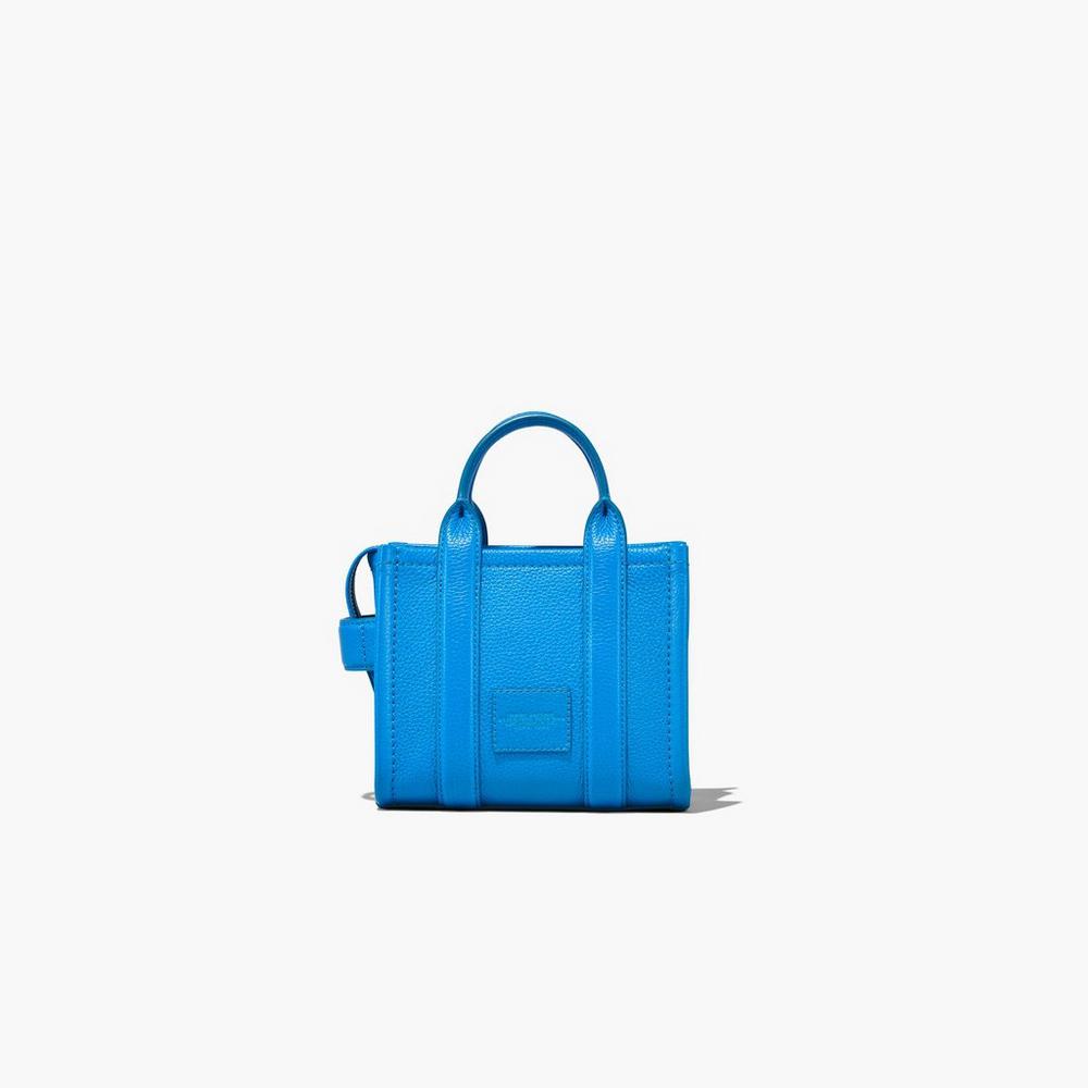 Bolso Tote Marc Jacobs Cuero Micro Mujer Azules | 60412KRDM