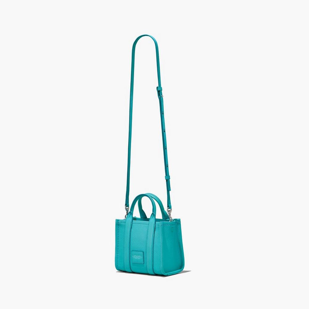Bolso Tote Marc Jacobs Cuero Micro Mujer Darkturquoise | 70634HGRC