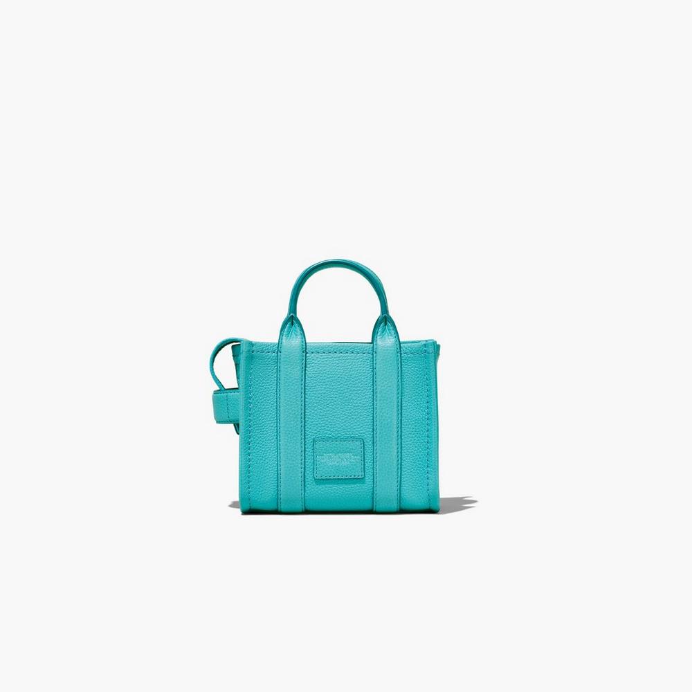 Bolso Tote Marc Jacobs Cuero Micro Mujer Darkturquoise | 70634HGRC