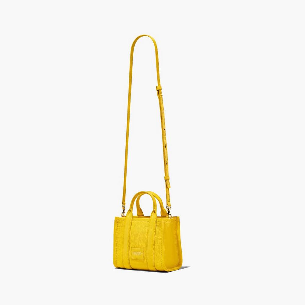 Bolso Tote Marc Jacobs Cuero Micro Mujer Amarillos | 84160HMKP