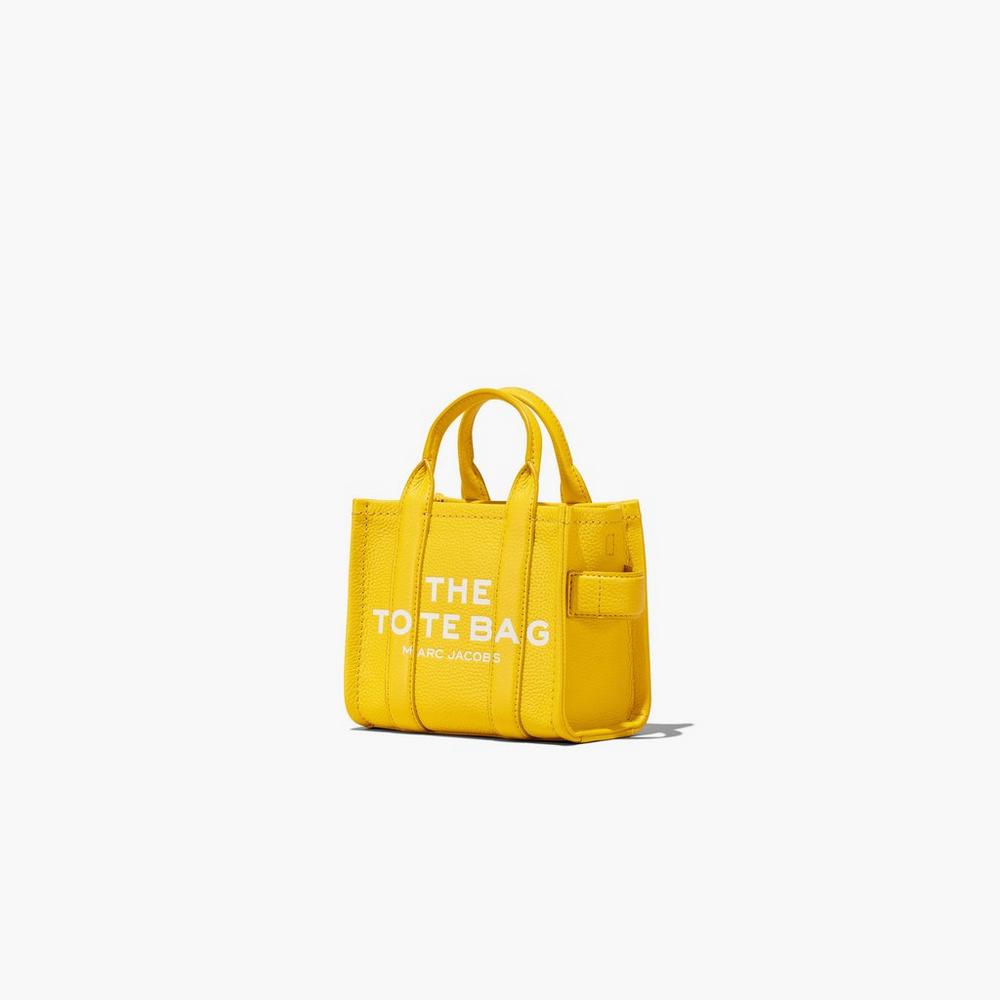 Bolso Tote Marc Jacobs Cuero Micro Mujer Amarillos | 84160HMKP