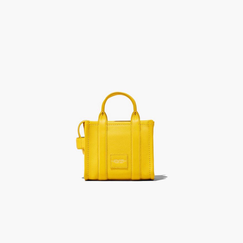 Bolso Tote Marc Jacobs Cuero Micro Mujer Amarillos | 84160HMKP