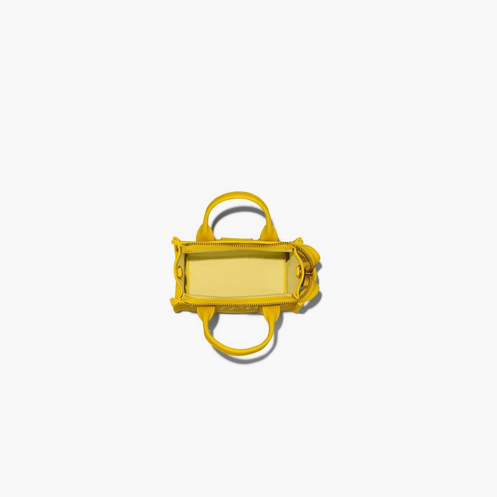 Bolso Tote Marc Jacobs Cuero Micro Mujer Amarillos | 84160HMKP