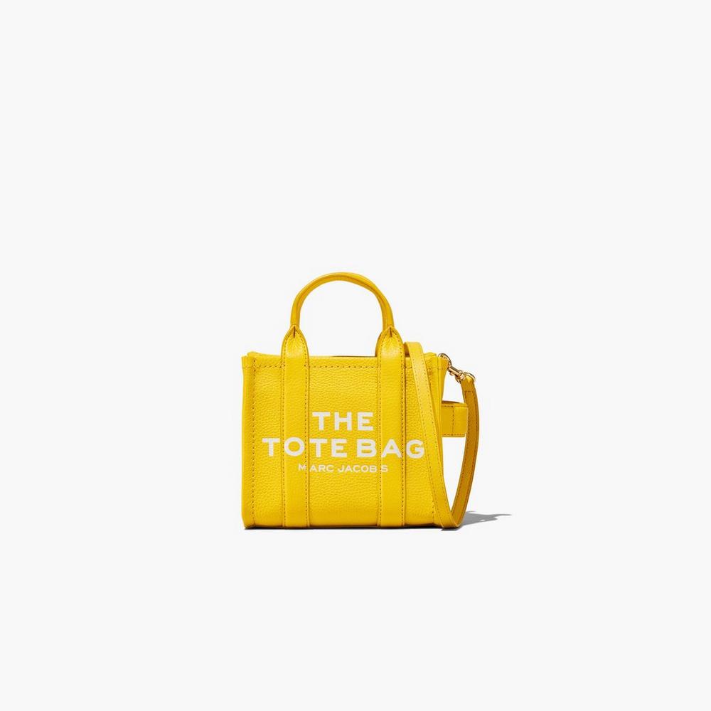 Bolso Tote Marc Jacobs Cuero Micro Mujer Amarillos | 84160HMKP