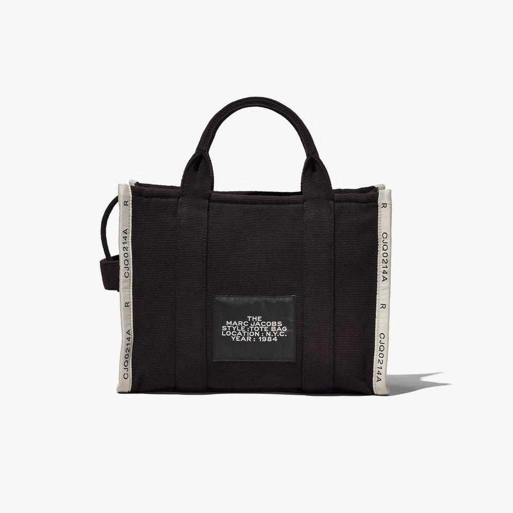 Bolso Tote Marc Jacobs Jacquard Medium Mujer Negros | 02768WMEN