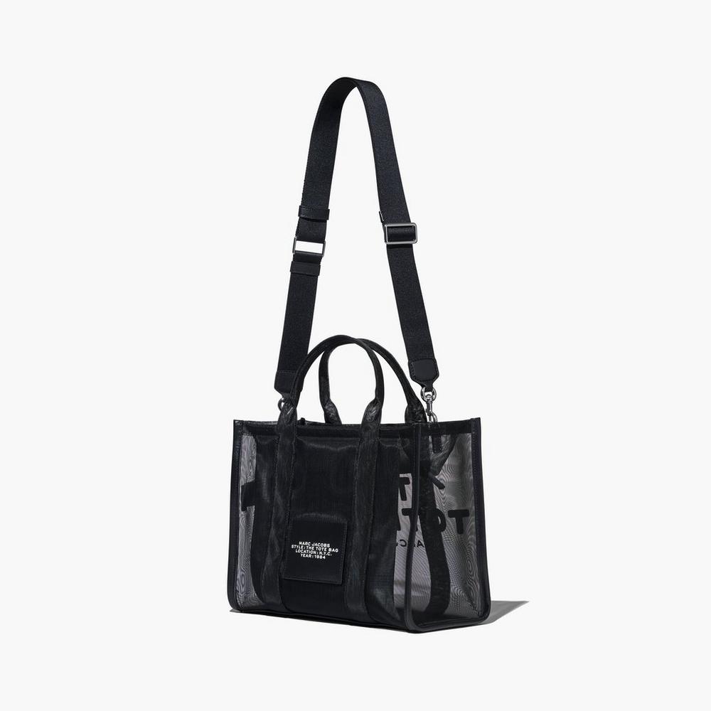 Bolso Tote Marc Jacobs Mesh Medium Mujer Negros | 70543HGFM