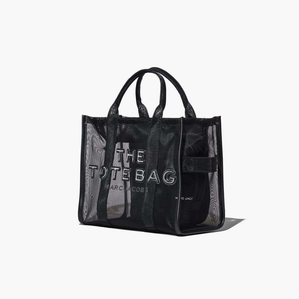 Bolso Tote Marc Jacobs Mesh Medium Mujer Negros | 70543HGFM