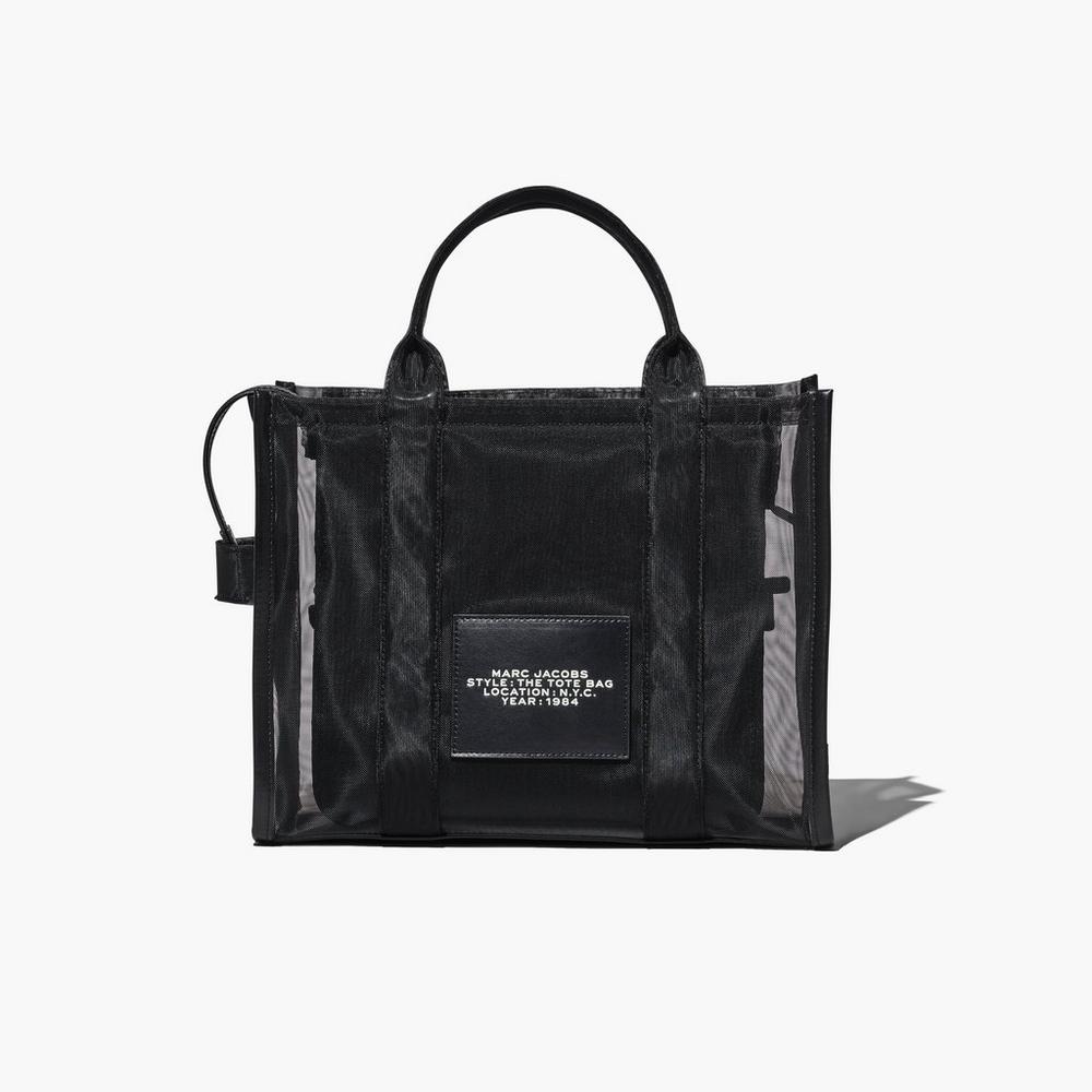 Bolso Tote Marc Jacobs Mesh Medium Mujer Negros | 70543HGFM