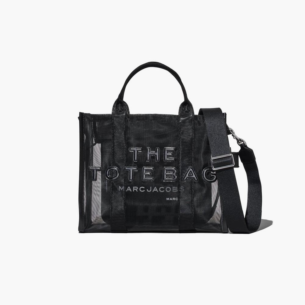Bolso Tote Marc Jacobs Mesh Medium Mujer Negros | 70543HGFM