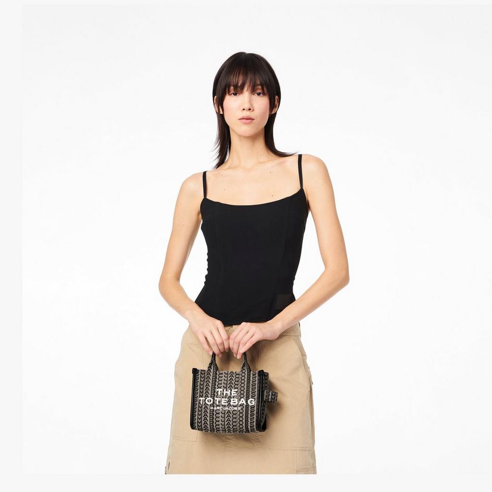 Bolso Tote Marc Jacobs Monogram Micro Mujer Beige Multicolor | 34097WDHJ