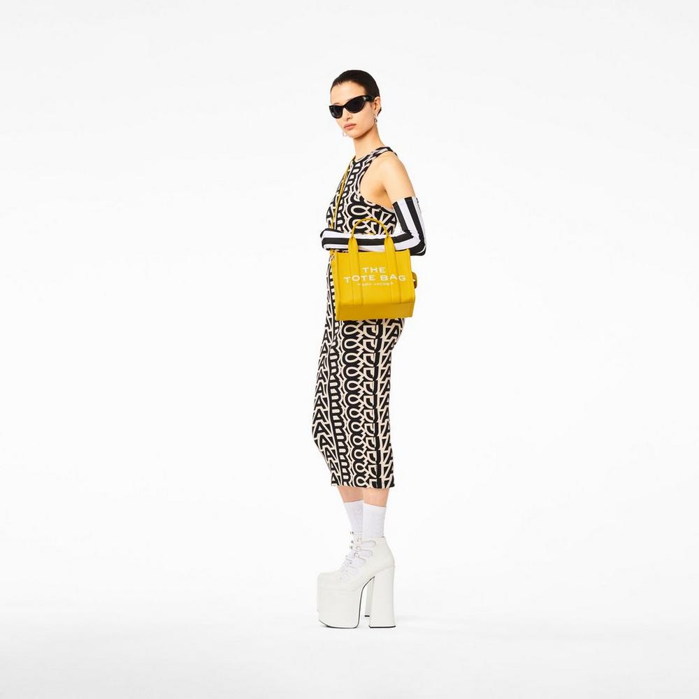 Bolsos Cruzados Marc Jacobs Cuero Mini Mujer Amarillos | 19206IQNM