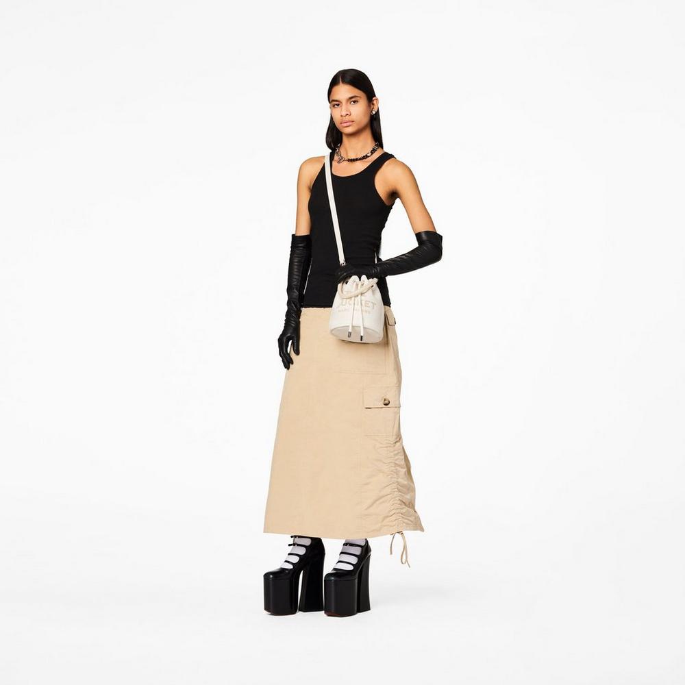 Bolsos Cruzados Marc Jacobs Cuero Mujer Plateados | 28741ESUB