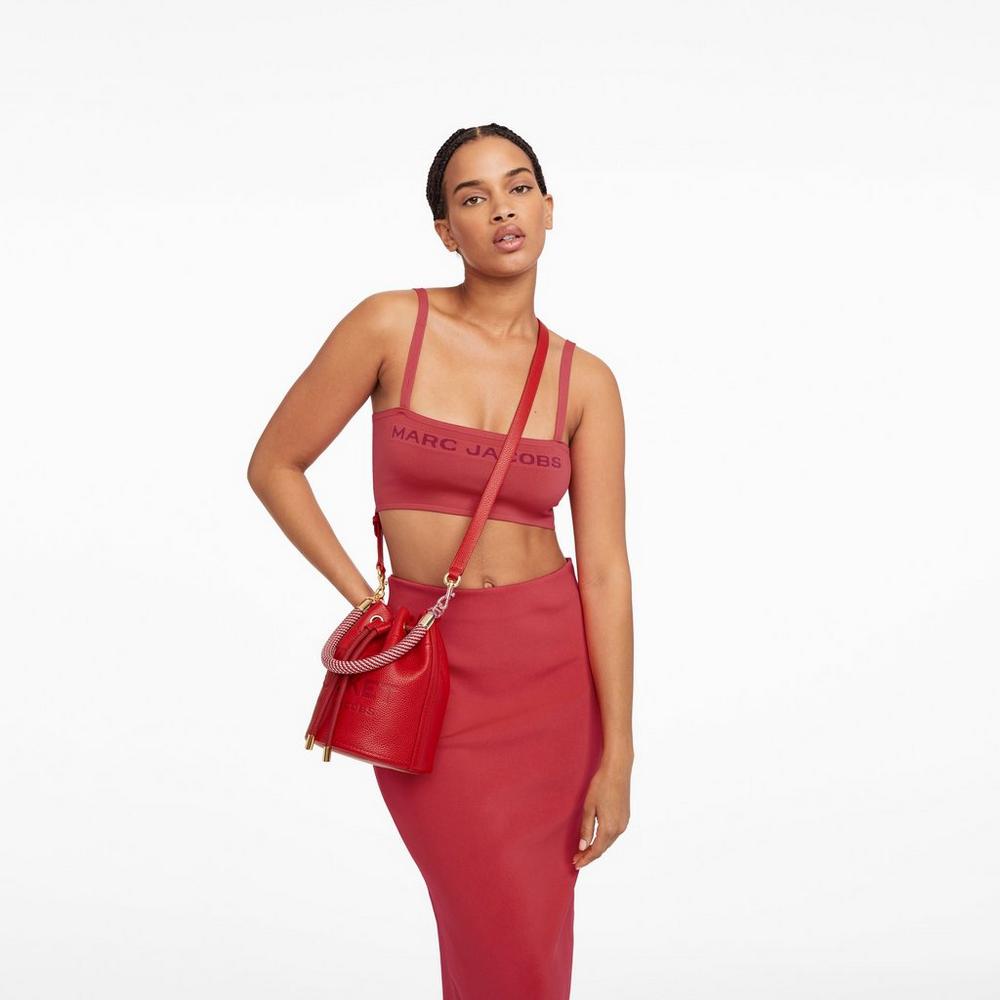 Bolsos Cruzados Marc Jacobs Cuero Mujer Rojos | 35026AFQJ