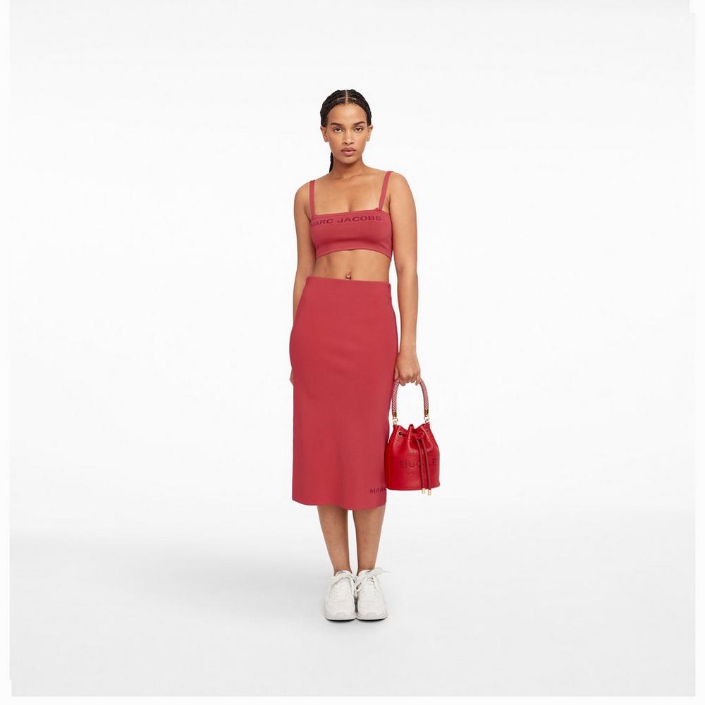 Bolsos Cruzados Marc Jacobs Cuero Mujer Rojos | 35026AFQJ