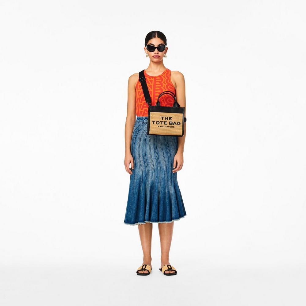 Bolsos Cruzados Marc Jacobs Woven Mini Mujer Navajowhite | 97831NELY