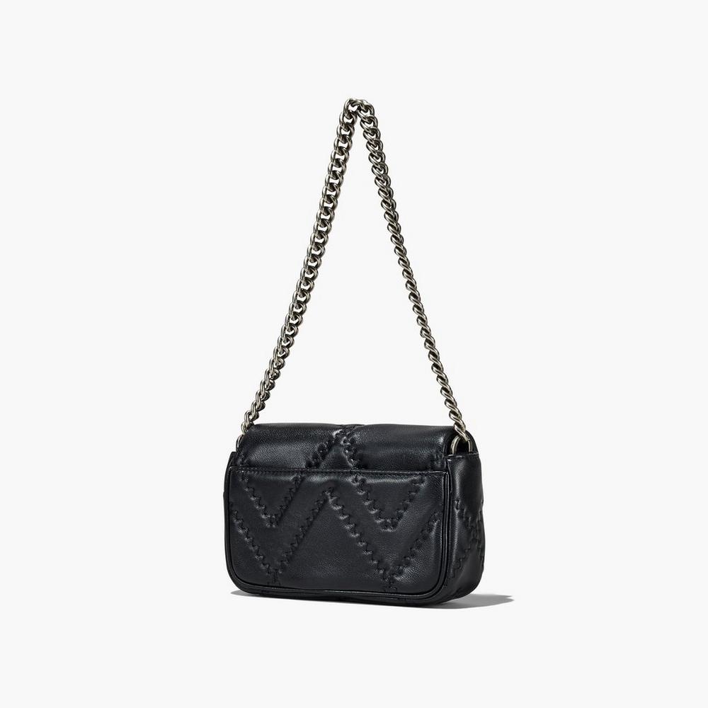 Bolsos Mini Marc Jacobs Acolchado Cuero J Marc Mujer Negros | 49267MRCE