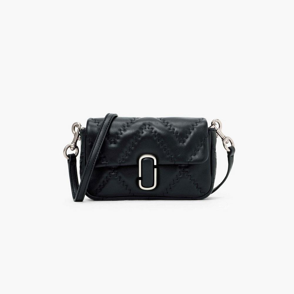 Bolsos Mini Marc Jacobs Acolchado Cuero J Marc Mujer Negros | 49267MRCE