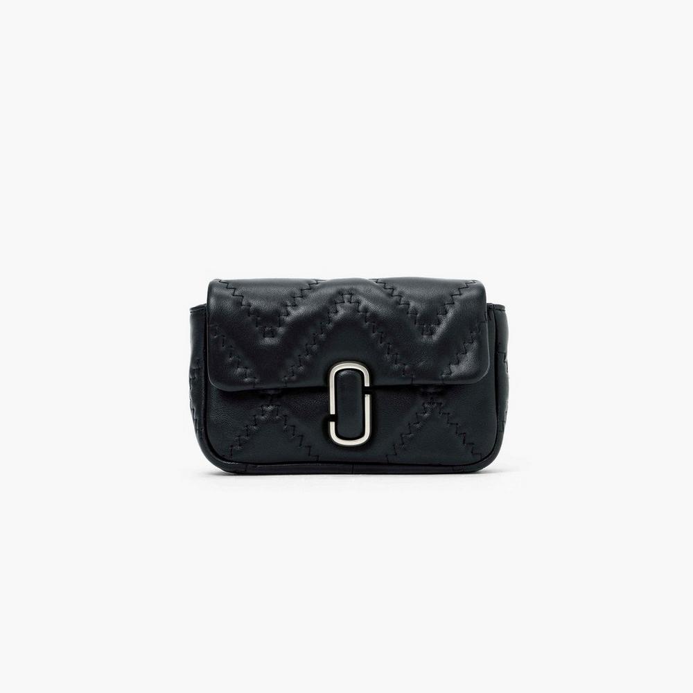 Bolsos Mini Marc Jacobs Acolchado Cuero J Marc Mujer Negros | 49267MRCE