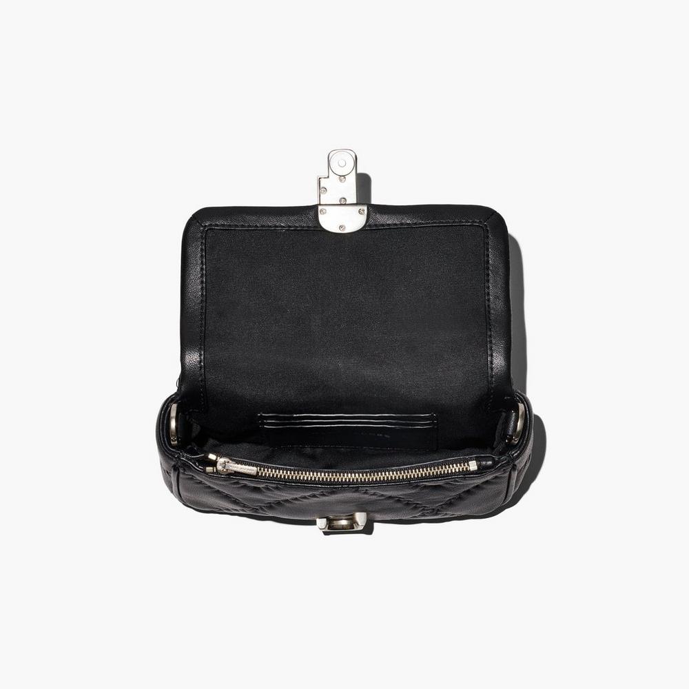 Bolsos Mini Marc Jacobs Acolchado Cuero J Marc Mujer Negros | 49267MRCE