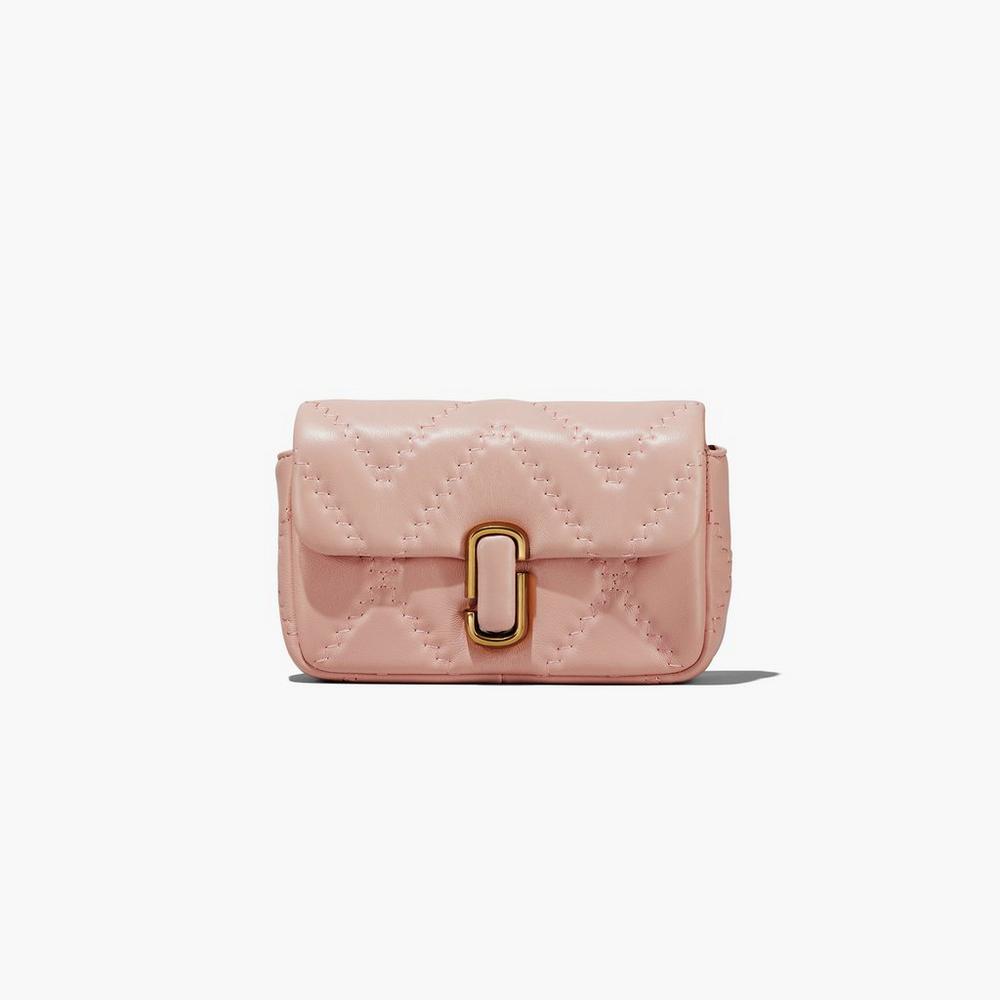 Bolsos Mini Marc Jacobs Acolchado Cuero J Marc Mujer Rosas | 49506BIPH