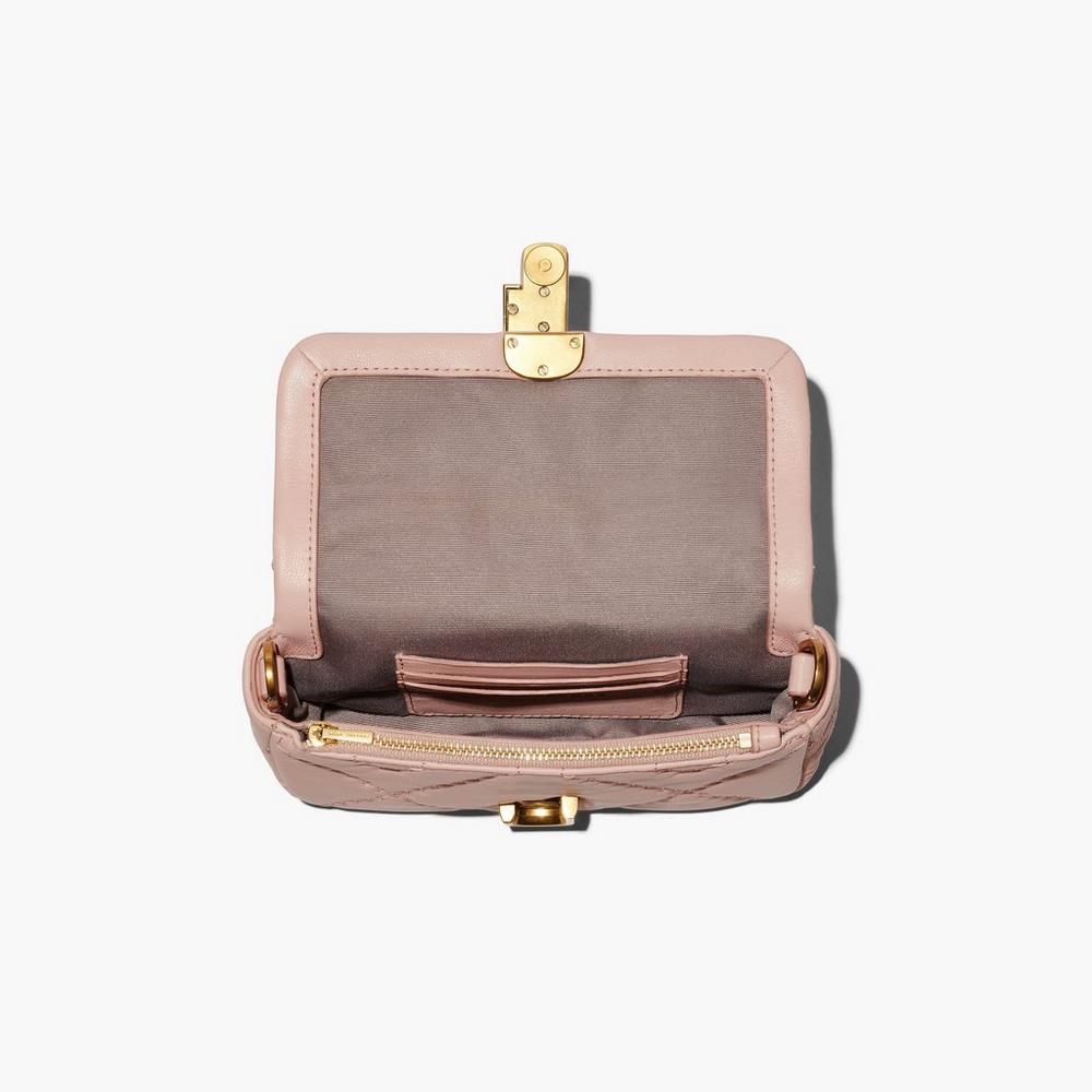 Bolsos Mini Marc Jacobs Acolchado Cuero J Marc Mujer Rosas | 49506BIPH