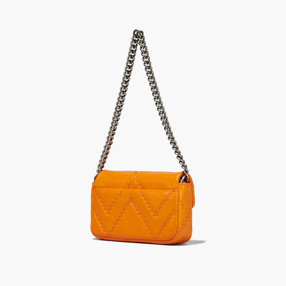 Bolsos Mini Marc Jacobs Acolchado Cuero J Marc Mujer Darkorange | 54182LEAU