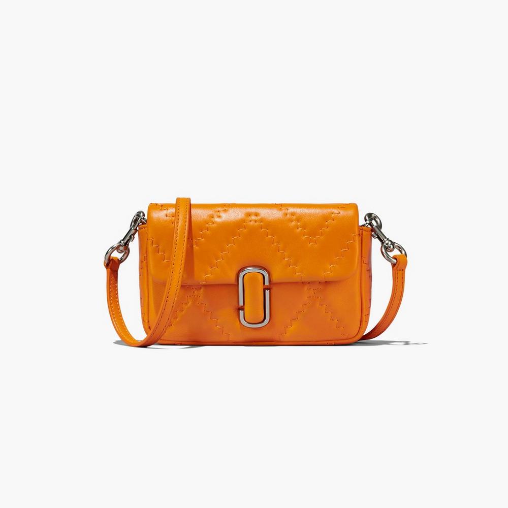 Bolsos Mini Marc Jacobs Acolchado Cuero J Marc Mujer Darkorange | 54182LEAU
