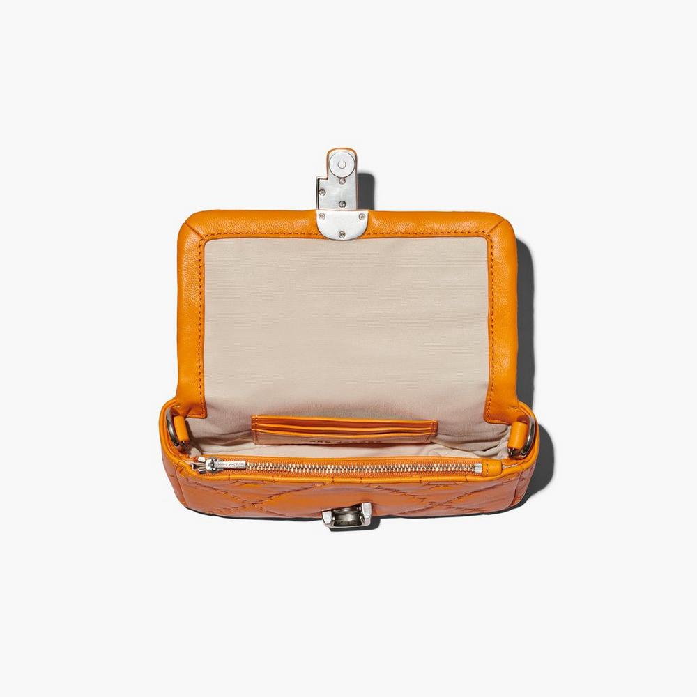 Bolsos Mini Marc Jacobs Acolchado Cuero J Marc Mujer Darkorange | 54182LEAU