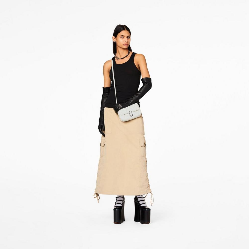 Bolsos Mini Marc Jacobs Acolchado Cuero J Marc Mujer Blancos | 84176XIFV