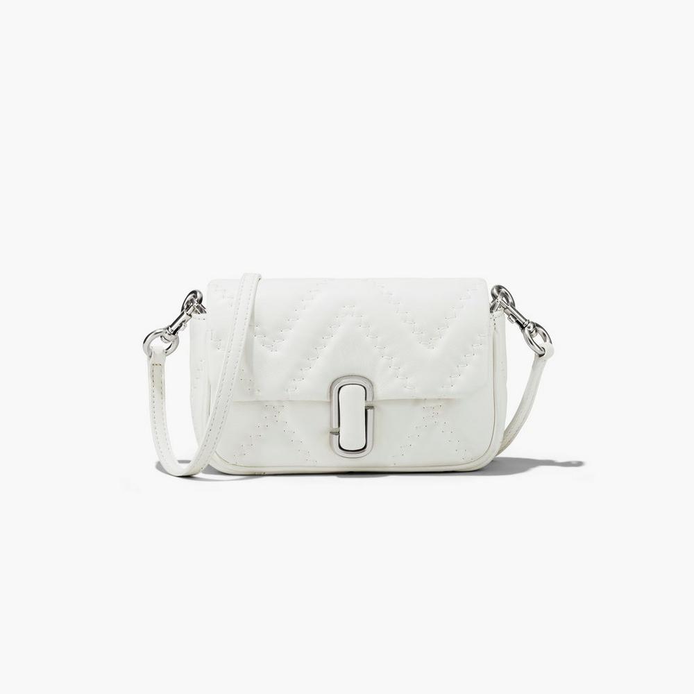 Bolsos Mini Marc Jacobs Acolchado Cuero J Marc Mujer Blancos | 84176XIFV