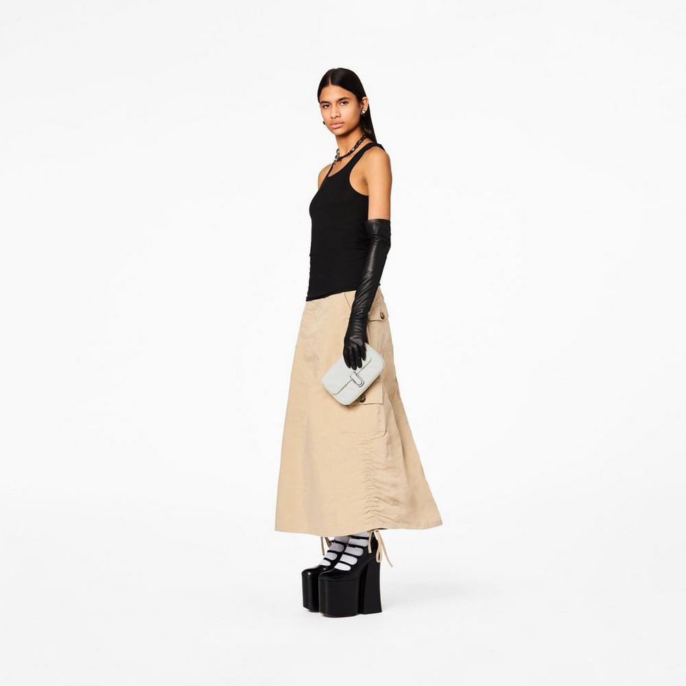 Bolsos Mini Marc Jacobs Acolchado Cuero J Marc Mujer Blancos | 84176XIFV