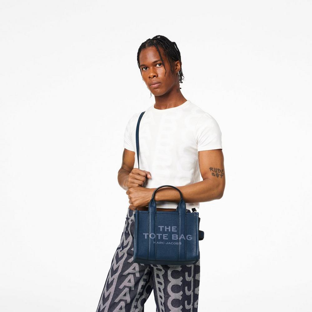 Bolsos Mini Marc Jacobs Cuero Mujer Azules | 34809UZIG
