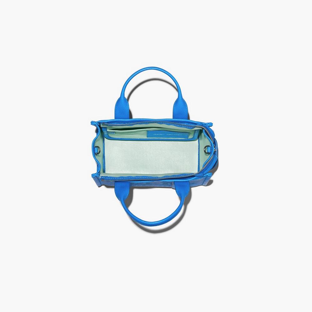 Bolsos Mini Marc Jacobs Cuero Mujer Azules | 35692NAIX