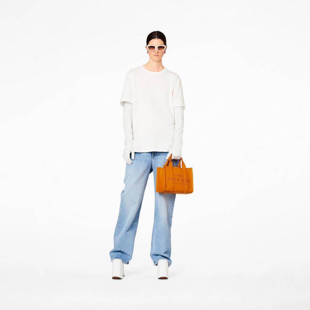 Bolsos Mini Marc Jacobs Cuero Mujer Darkorange | 96354AFKN