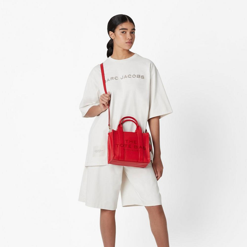 Bolsos Mini Marc Jacobs Cuero Mujer Rojos | 28460JSZD