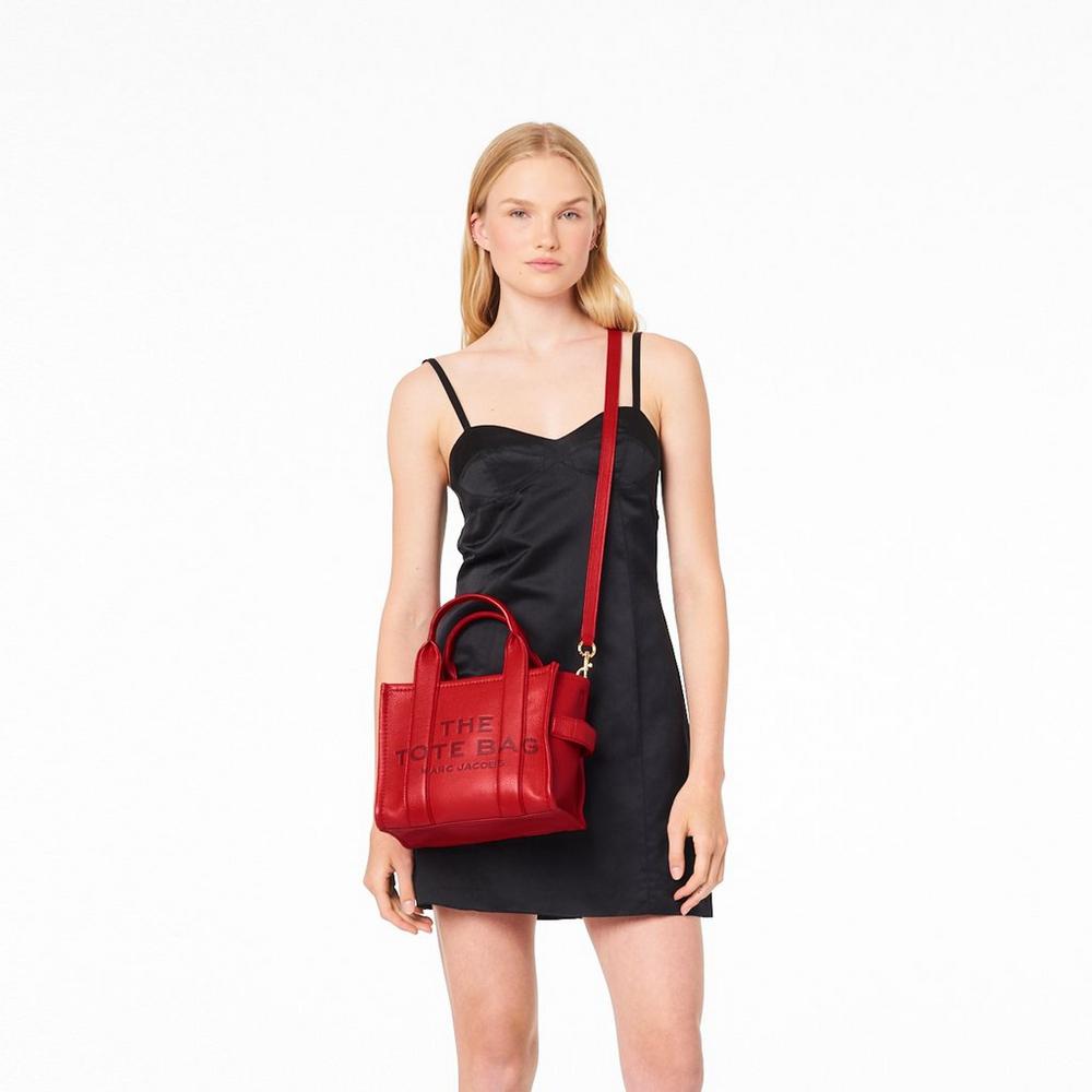 Bolsos Mini Marc Jacobs Cuero Mujer Rojos | 28460JSZD