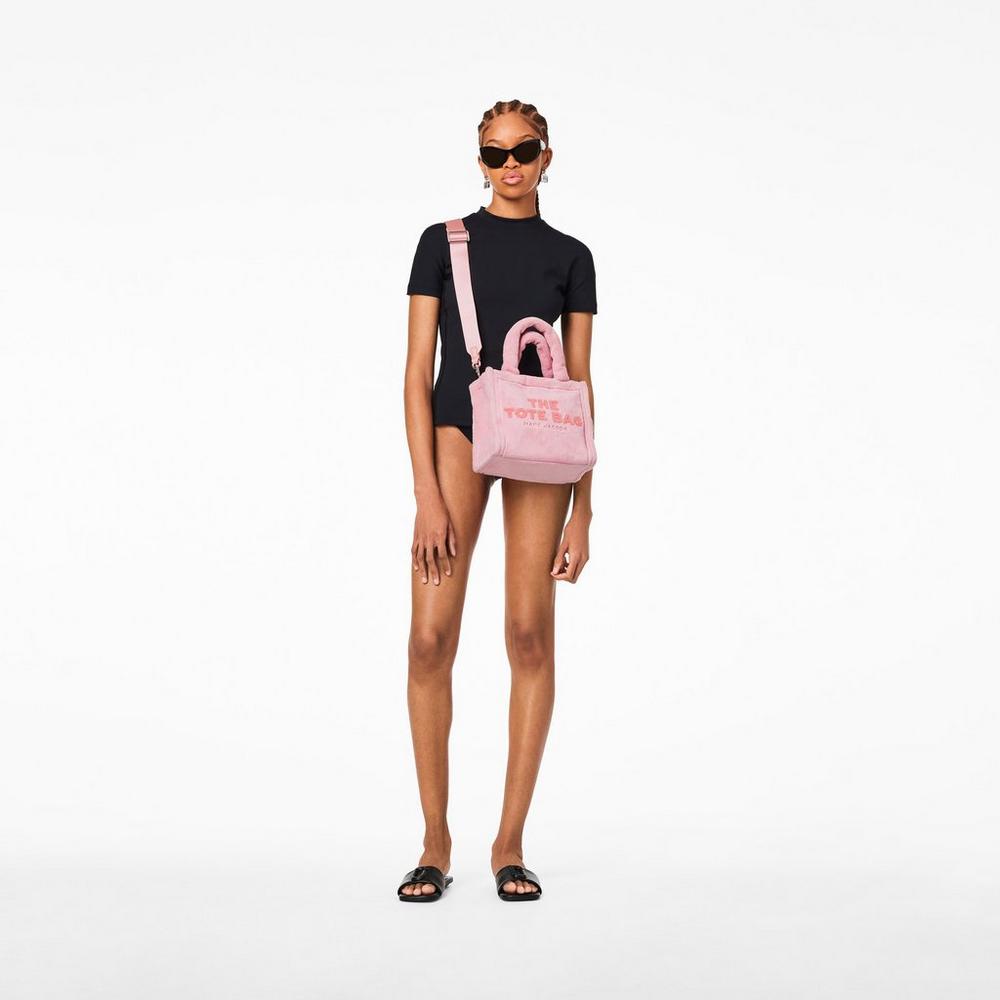 Bolsos Mini Marc Jacobs Terry Mujer Rosas Claro | 81079DHSU