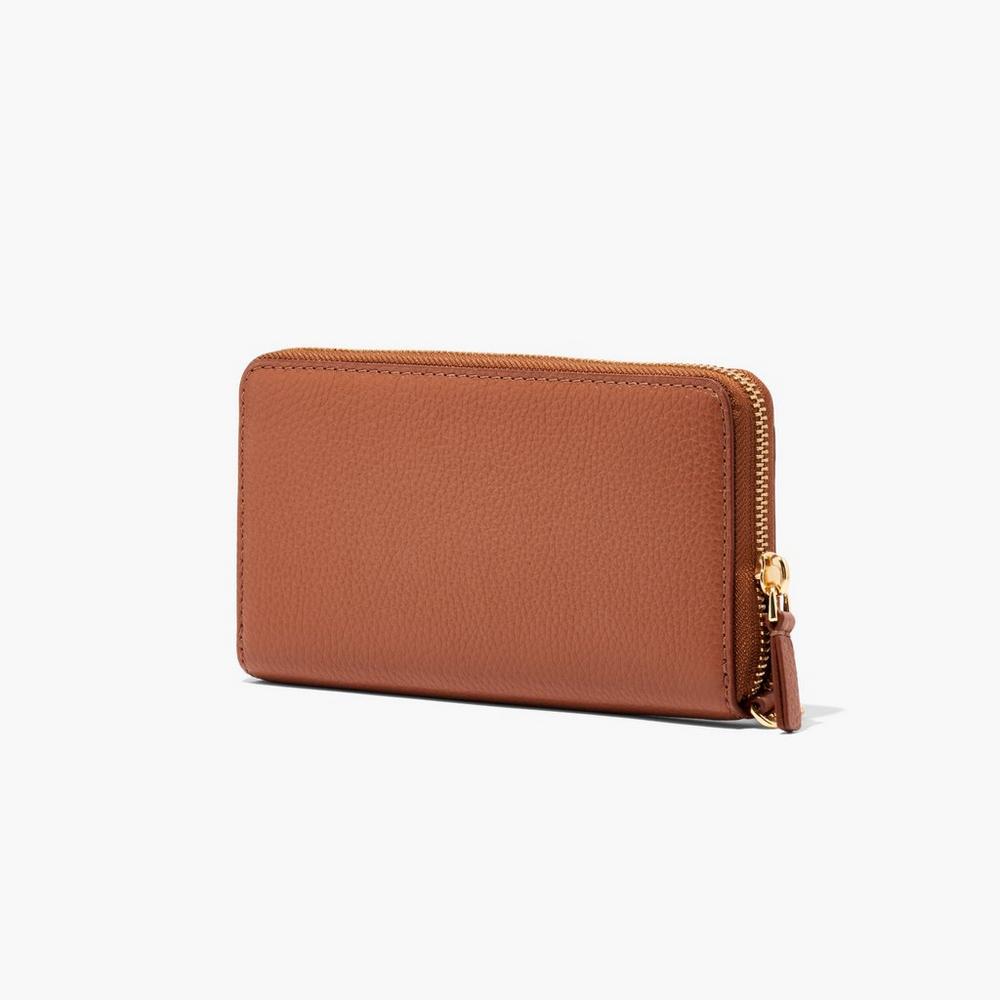 Carteras Grandes Marc Jacobs Cuero Continental Mujer Marrom | 05921TLIW