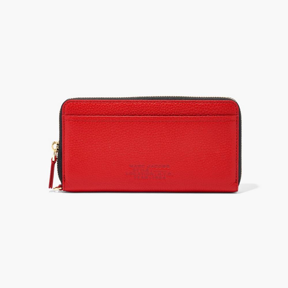 Carteras Grandes Marc Jacobs Cuero Continental Mujer Rojos | 90483KGRO