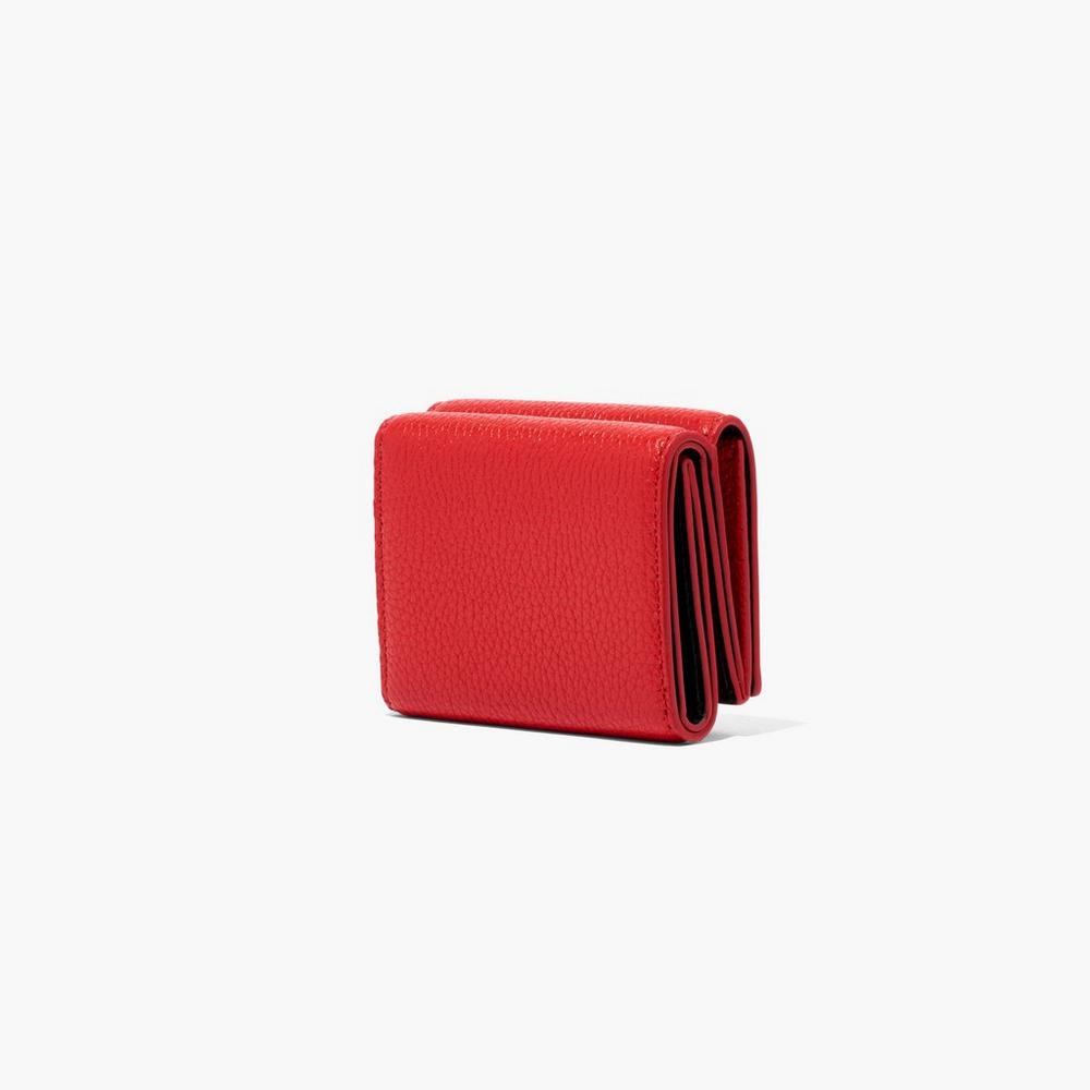 Carteras Grandes Marc Jacobs Cuero Medium Trifold Mujer Rojos | 26184WKCA