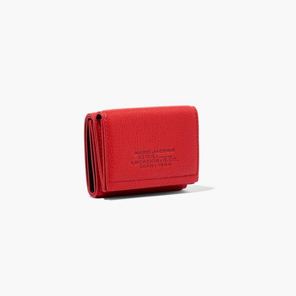 Carteras Grandes Marc Jacobs Cuero Medium Trifold Mujer Rojos | 26184WKCA