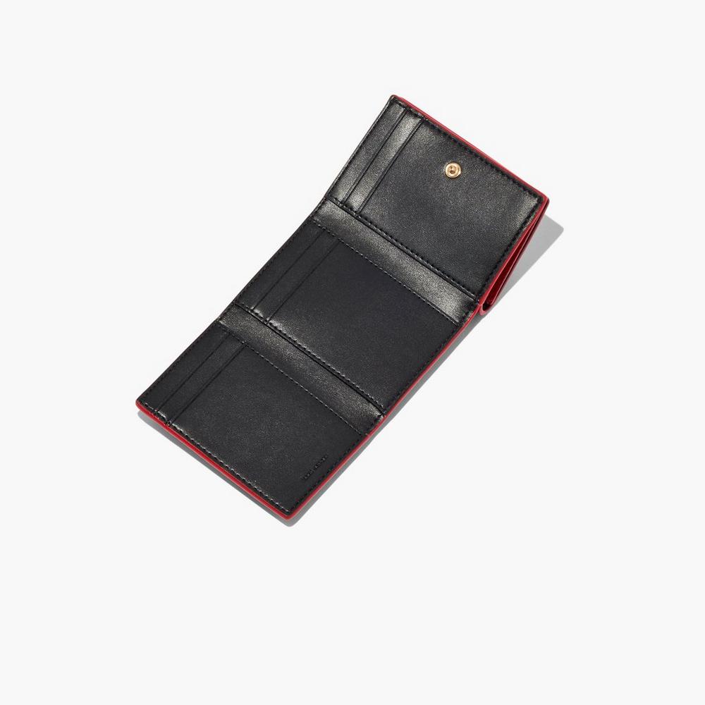 Carteras Grandes Marc Jacobs Cuero Medium Trifold Mujer Rojos | 26184WKCA