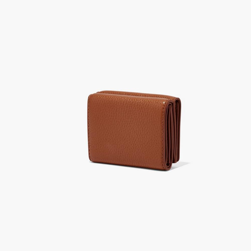Carteras Grandes Marc Jacobs Cuero Medium Trifold Mujer Marrom | 35296CZSE