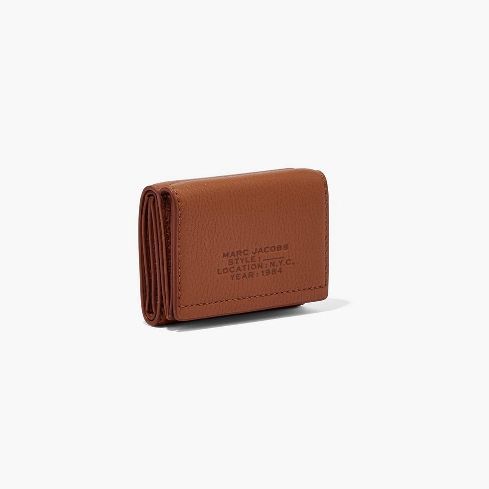 Carteras Grandes Marc Jacobs Cuero Medium Trifold Mujer Marrom | 35296CZSE