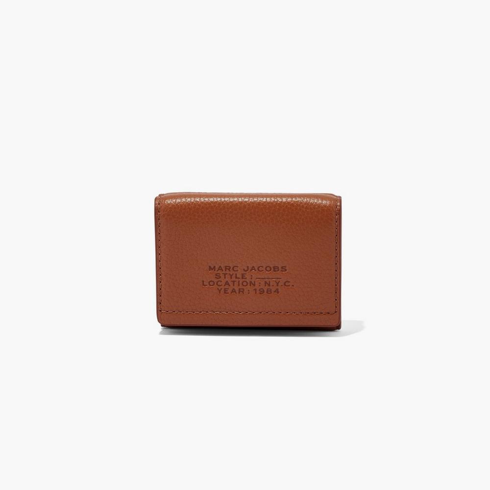 Carteras Grandes Marc Jacobs Cuero Medium Trifold Mujer Marrom | 35296CZSE