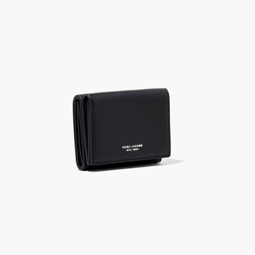 Carteras Grandes Marc Jacobs Slim 84 Medium Trifold Mujer Negros | 21537JTEA