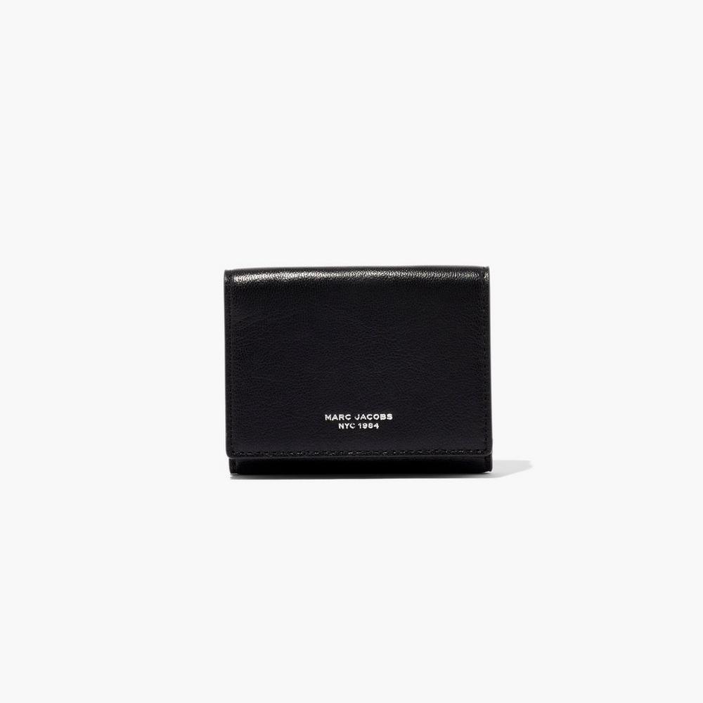 Carteras Grandes Marc Jacobs Slim 84 Medium Trifold Mujer Negros | 21537JTEA
